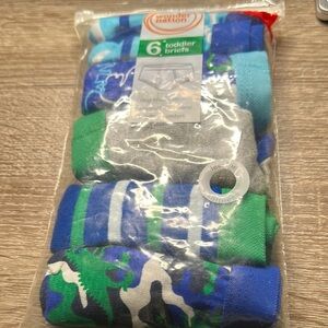 Wonder Nation Blue and Green Briefs Underwear 6 Pack